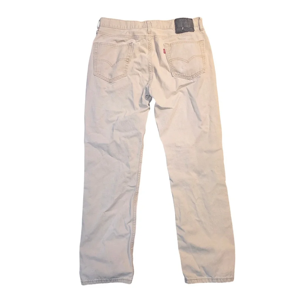 Levis 514‎ Straight Fit Pants Mens 34x32 Tan Khaki Cotton